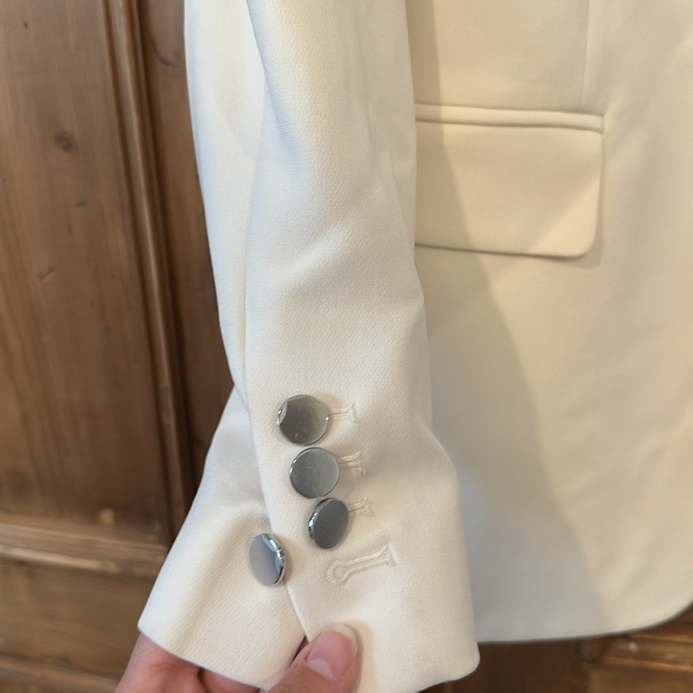 Theory Cream Two-Button Blazer - image 6